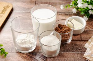 Торт из профитролей со сметанным кремом