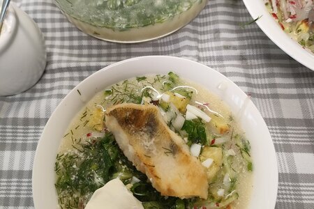 Щучина - рыбная окрошка Щучина - рыбная окрошка