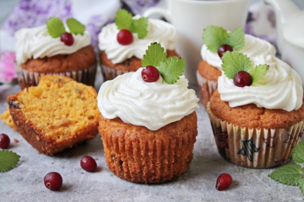 Морковные капкейки Морковные капкейки