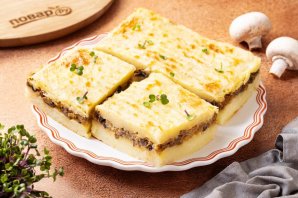 Запеканка с шампиньонами