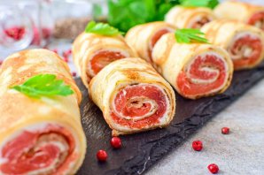 Блины с лососем Блины с лососем