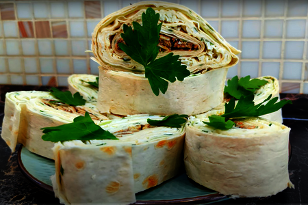 Закуска из лаваша