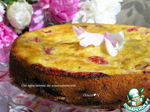 Быстрый клубничный пирог Быстрый клубничный пирог