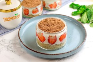 Торт в баночке "Творожный фрезье" Торт в баночке "Творожный фрезье"