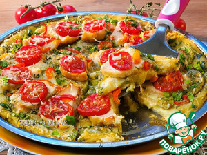 Картофельная пицца с начинкой Картофельная пицца с начинкой