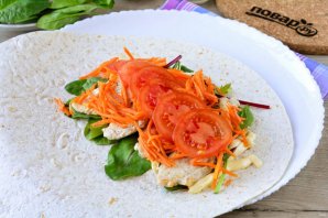 Шаурма в лепешке по-домашнему