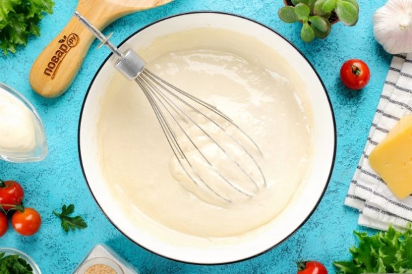 Заливное тесто на майонезе и кефире Заливное тесто на майонезе и кефире