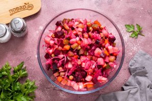 Винегрет с квашеной капустой Винегрет с квашеной капустой