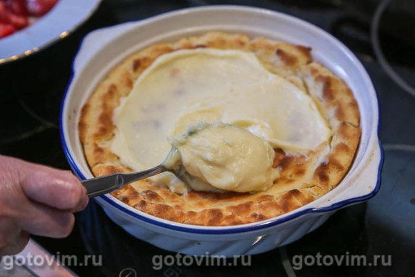 Тарт с клубникой с заварным кремом Тарт с клубникой с заварным кремом