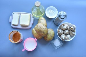 Закуска "Цветы" из картофеля с грибами Закуска "Цветы" из картофеля с грибами