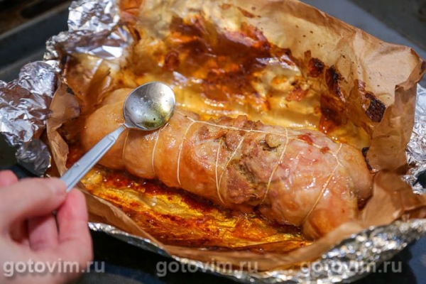 Куриный рулет со свиным языком Куриный рулет со свиным языком