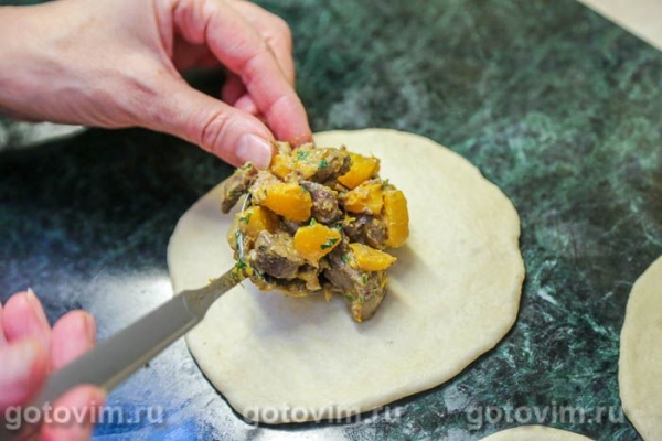 Бочонки с куриной печенью и тыквой