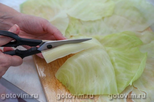 Рулет из капусты с фаршем и рисом (в пакете для запекания) Рулет из капусты с фаршем и рисом (в пакете для запекания)