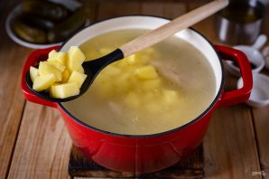 Рассольник с курицей Рассольник с курицей