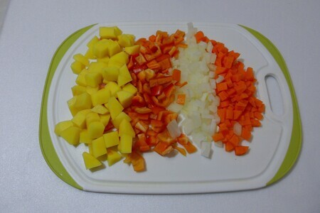 Суп с мясным фаршем и овощами Суп с мясным фаршем и овощами