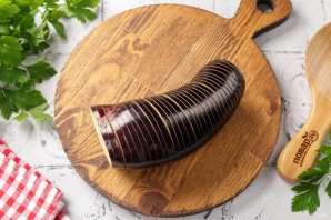 Баклажаны с мясом в кляре Баклажаны с мясом в кляре