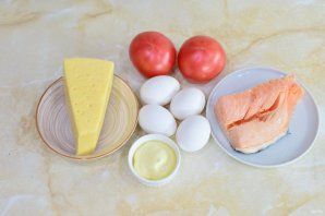 Салат "Нежный" с красной рыбой Салат "Нежный" с красной рыбой