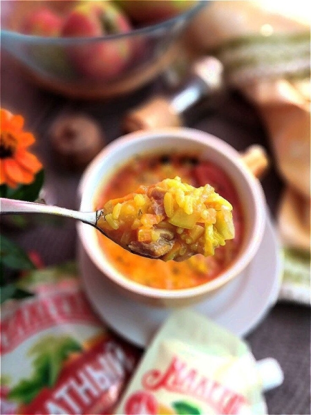 Томатный суп с рисом #махеевъ Томатный суп с рисом #махеевъ
