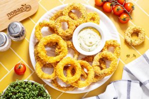 Луковые кольца в аэрогриле Луковые кольца в аэрогриле