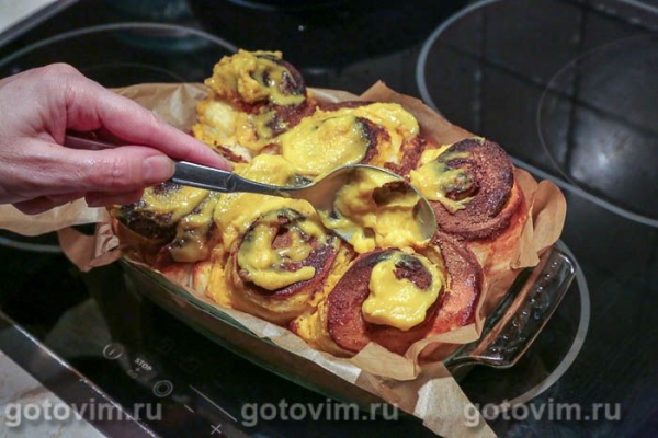 Синнабоны с заварным тыквенным кремом