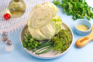 Постный салат из капусты Постный салат из капусты