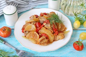 Свинина с кабачками и помидорами Свинина с кабачками и помидорами