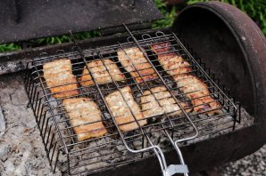 Горбуша на гриле Горбуша на гриле