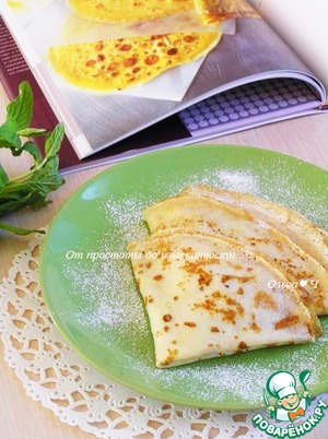 Универсальные тонкие блинчики