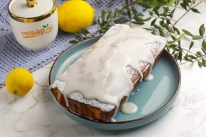 Лимонный кекс в глазури Лимонный кекс в глазури