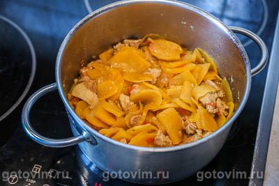 Карри из свинины с репой и перцем чили Карри из свинины с репой и перцем чили