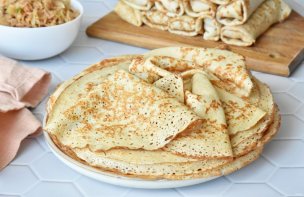 Заварные блинчики на йогурте Заварные блинчики на йогурте