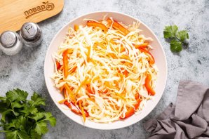 Капуста с перцем на зиму Капуста с перцем на зиму