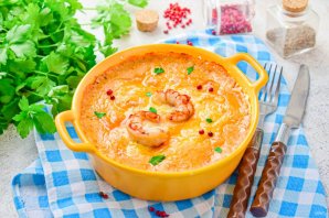 Жюльен с креветками Жюльен с креветками