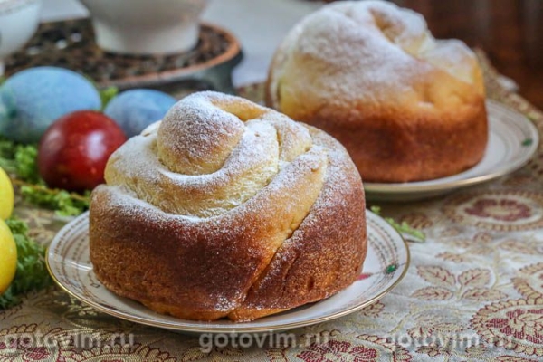 Заварной пасхальный кулич по старинному рецепту