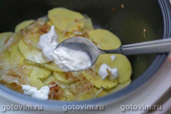 Запеканка из салаки с картофелем в мультиварке