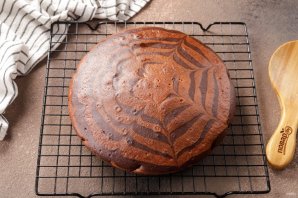 Торт "Зебра" на кефире Торт "Зебра" на кефире