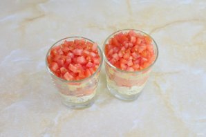 Салат "Нежный" с красной рыбой Салат "Нежный" с красной рыбой