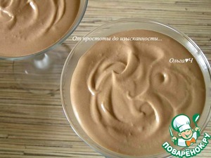 Десерт-мусс «Два шоколада» Десерт-мусс «Два шоколада»