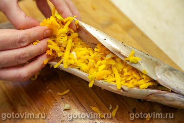 Фаршированная тыквой скумбрия, запеченная в пергаменте Фаршированная тыквой скумбрия, запеченная в пергаменте