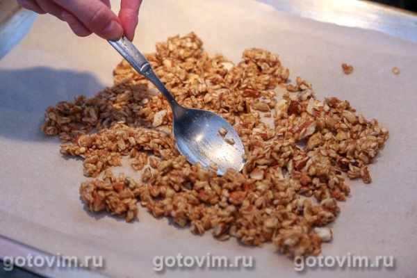 Тыквенная гранола с мёдом, корицей и орехами Тыквенная гранола с мёдом, корицей и орехами