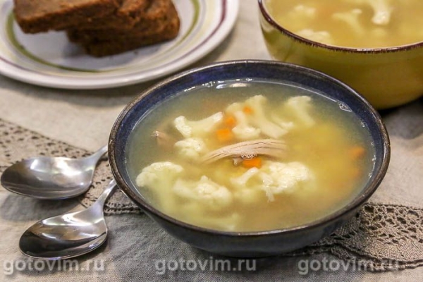 Суп из свинины с цветной капустой и чечевицей Суп из свинины с цветной капустой и чечевицей