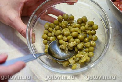 Котлеты с зеленым горошком