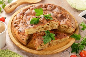 Заливной пирог с капустой