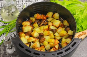 Картошка с грибами в аэрогриле Картошка с грибами в аэрогриле