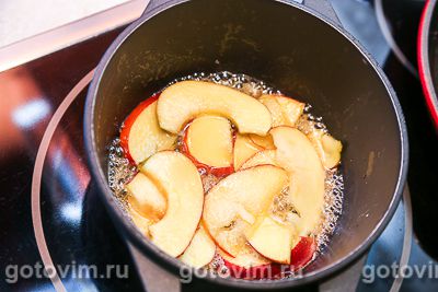 Панкейки с яблоками