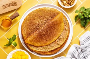 Блины из полбяной муки без яиц