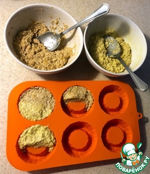 Двухсоставные тарталетки "Инь-янь" Двухсоставные тарталетки "Инь-янь"