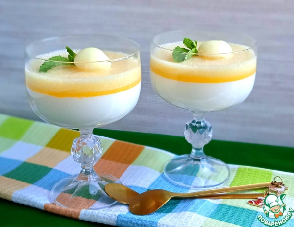 Дынная панна котта Дынная панна котта