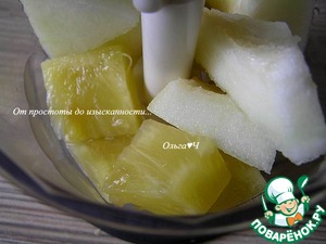 Дынно-ананасовый коктейль Дынно-ананасовый коктейль