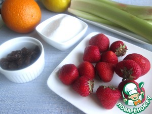 Джем из ревеня, клубники и изюма Джем из ревеня, клубники и изюма